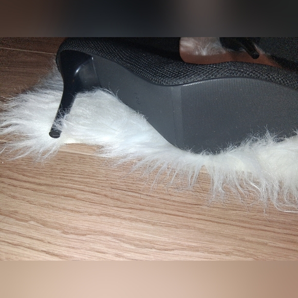 Black Over-the-Knee Pointed Stiletto Boots - Picture 3 of 7